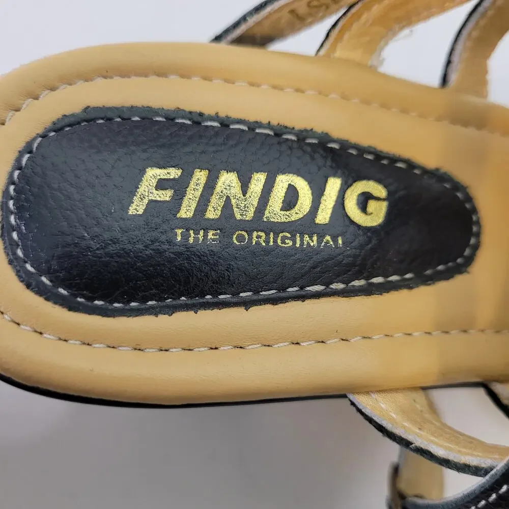 Findig Black High Heel‎ Sandals Women's Size EU 38 / US 7.5